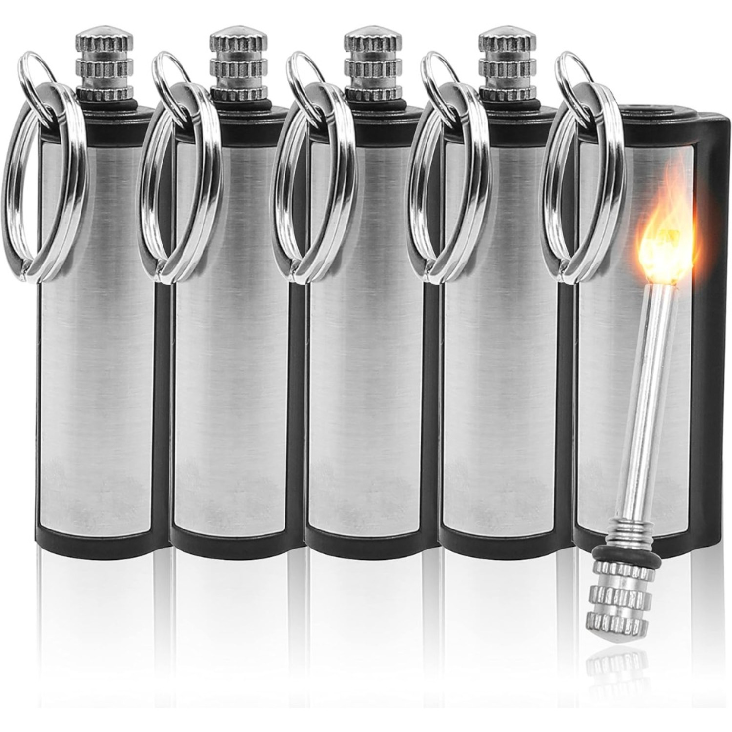 Fire Starter Flint - 1-5-pack Magnesium flint set, waterproof emergency