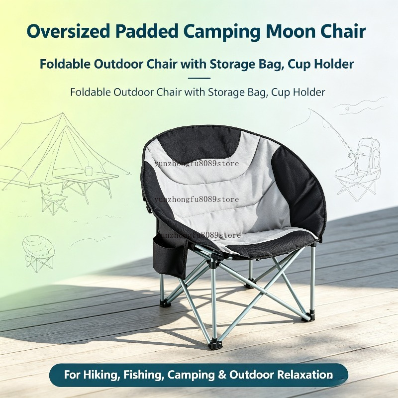Oversized Padded Camping Moon  - đánh giá và giá Outdoor Camping Chairs