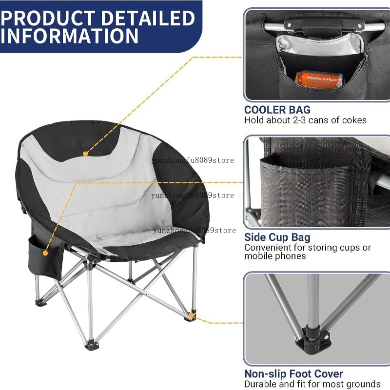 Oversized Padded Camping Moon  - đánh giá và giá Outdoor Camping Chairs
