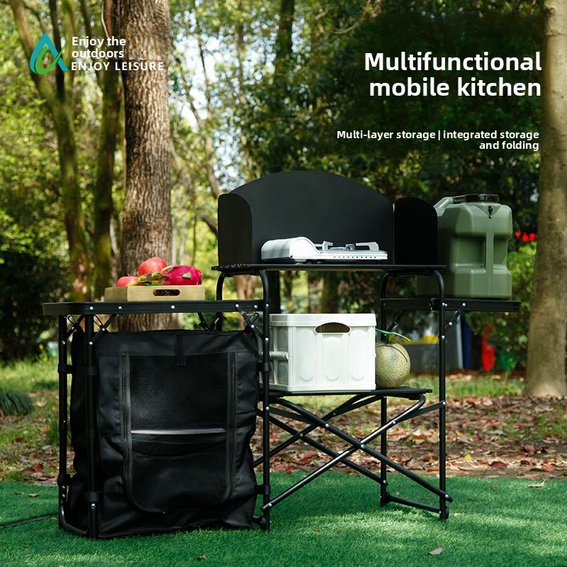Multifunctional Outdoor Mobile - đánh giá và giá Outdoor Camping Kitchen Table