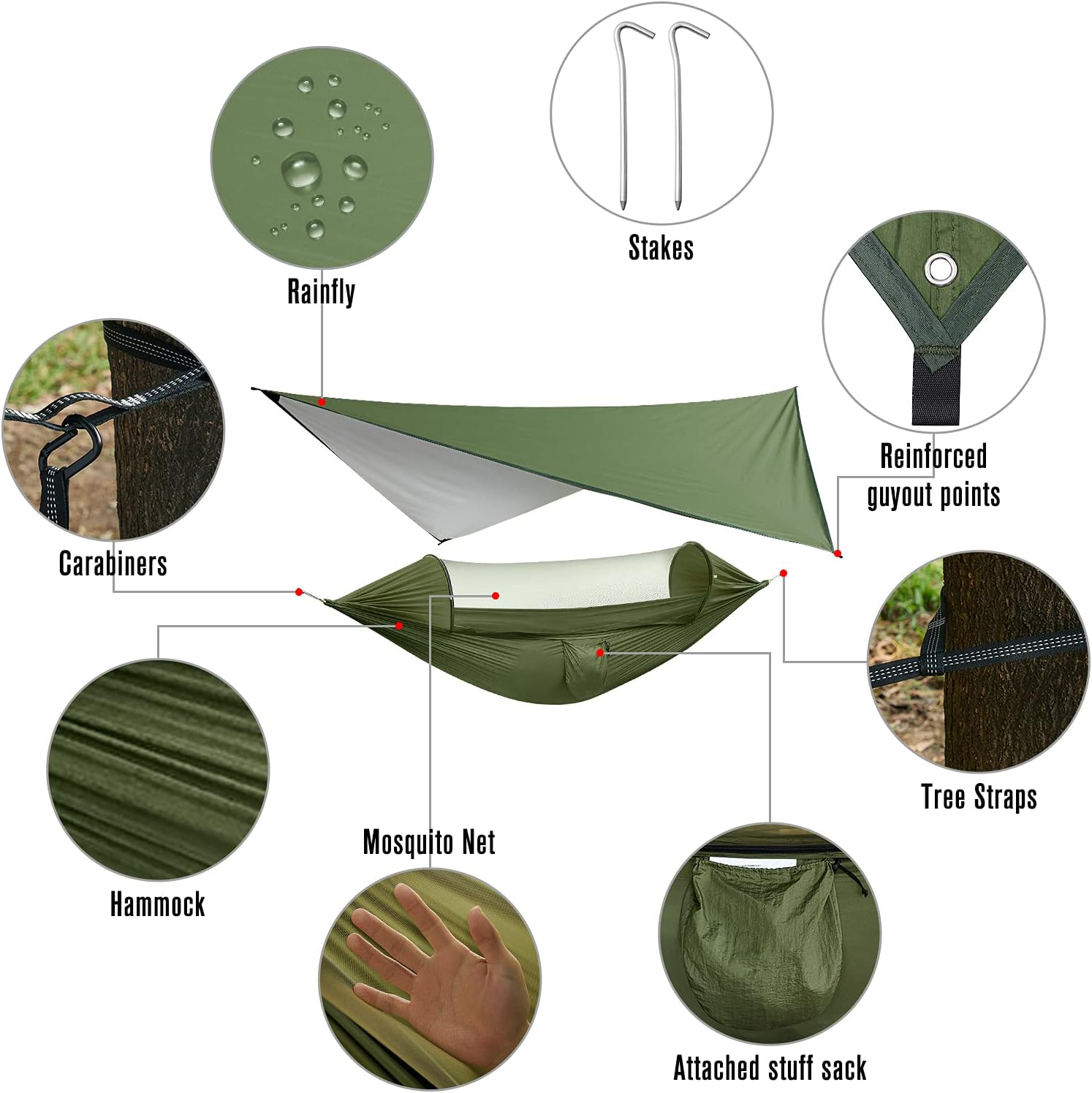 Outdoor Camping Mosquito Hammo - đánh giá và giá Outdoor Camping Hammock