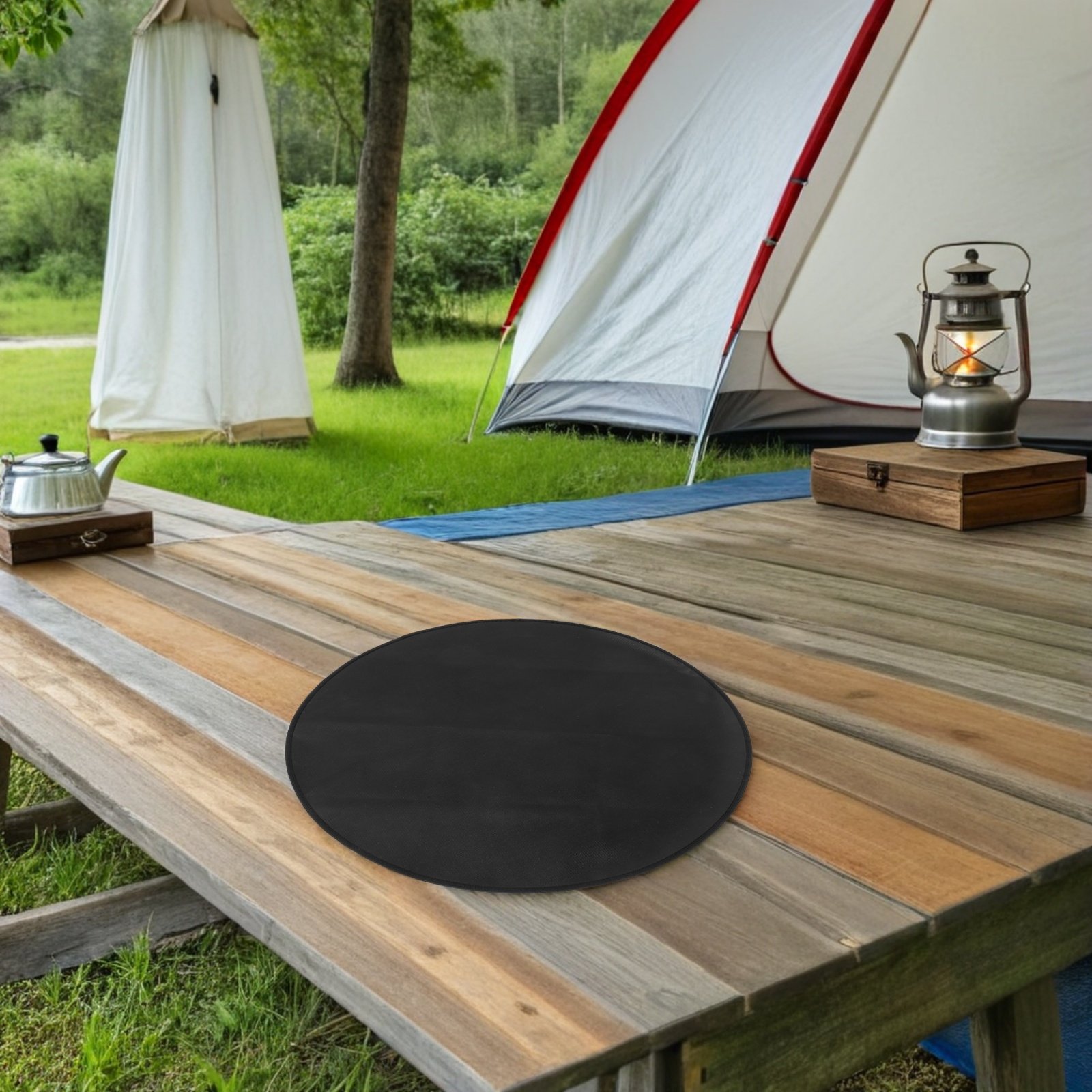 Round Fireproof Bbq Mat 24 Inc - đánh giá và giá Outdoor Camping Grill