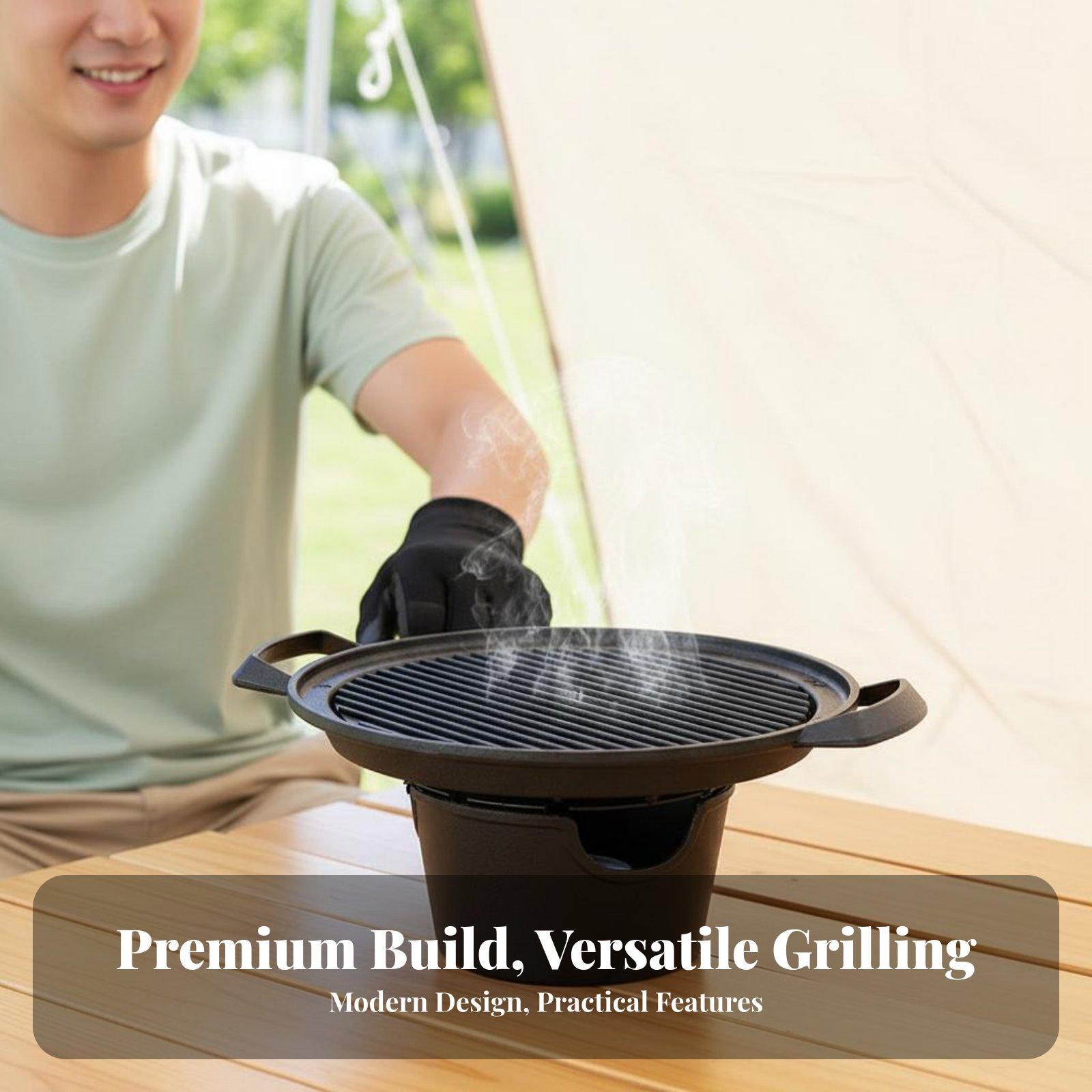 Outdoor Grill Mini Tabletop BB - đánh giá và giá Outdoor Camping Grill