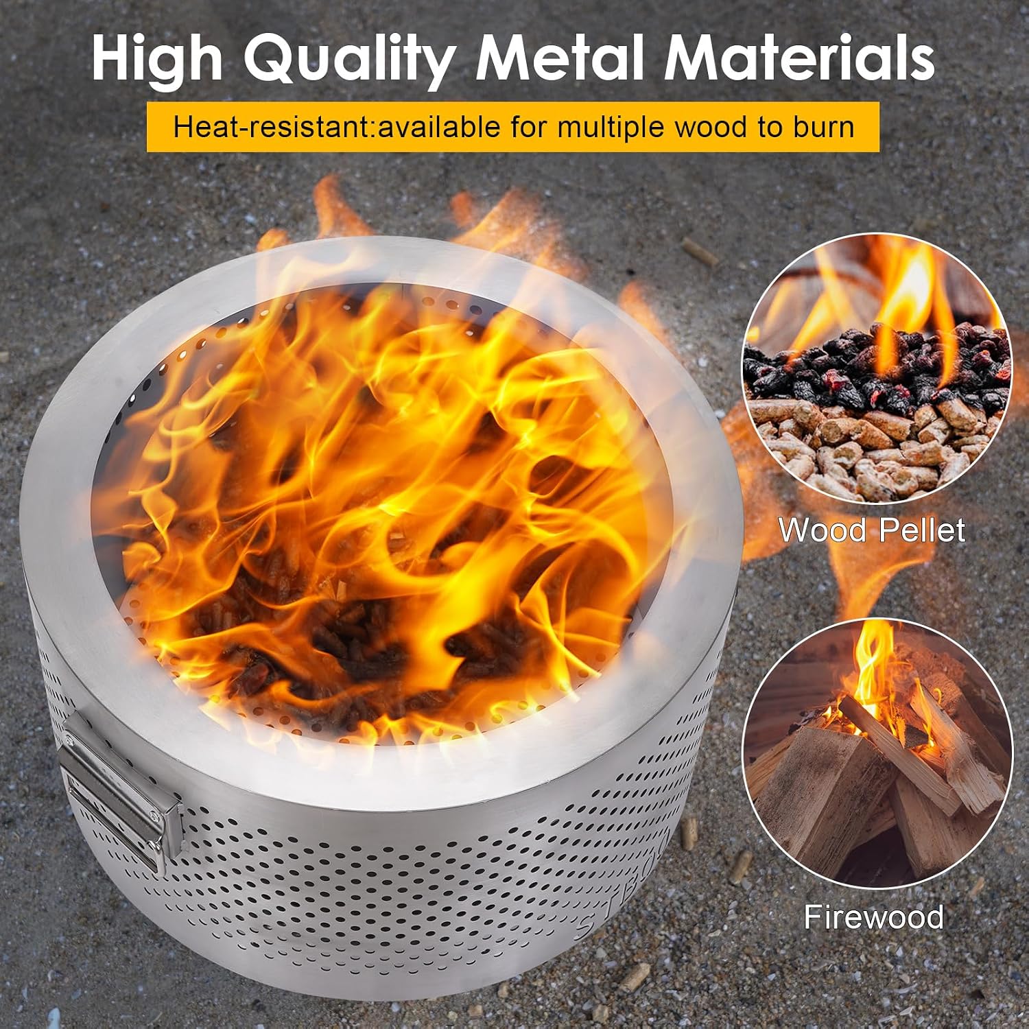 20Inch Large Firepit - Fire Pi - đánh giá và giá Outdoor Camping Fireplace