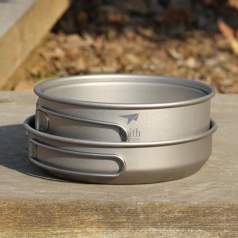 Keith 3PCS Titanium Cookware P - đánh giá và giá Outdoor Camping Kitchen Table