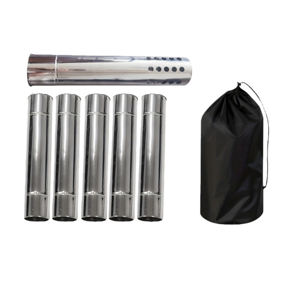 Stainless Steel Smoke Pipe Kit - đánh giá và giá Outdoor Camping Stove Wood