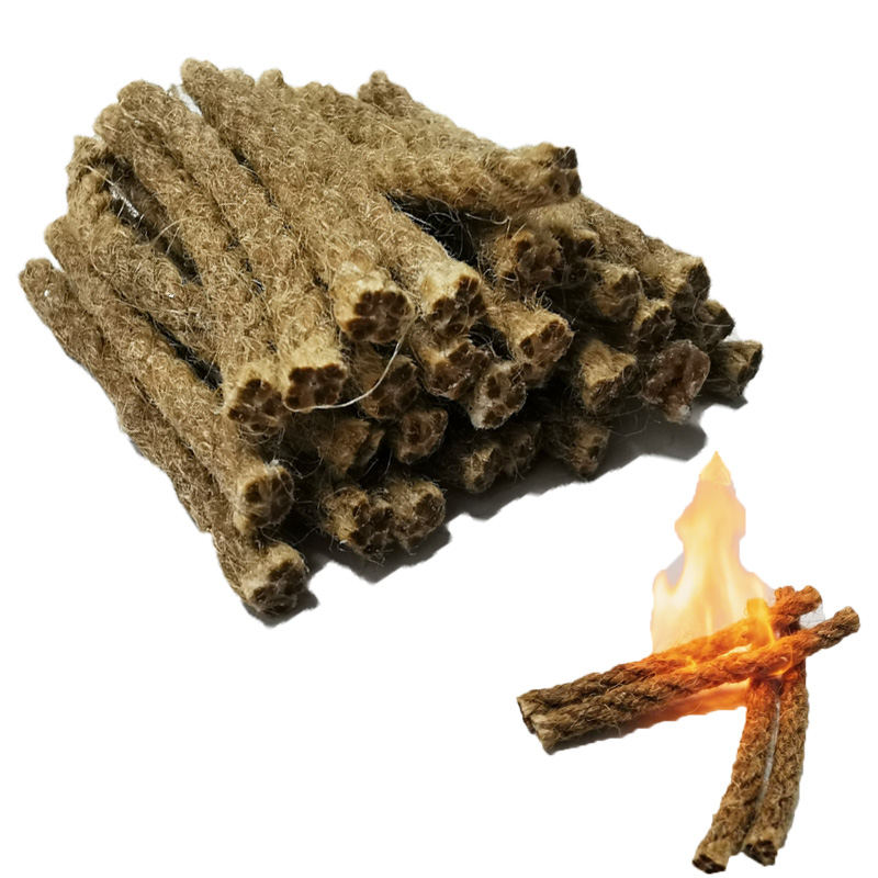 Outdoor Mini Wax Hemp Rope Por - đánh giá và giá Outdoor Camping Fireplace