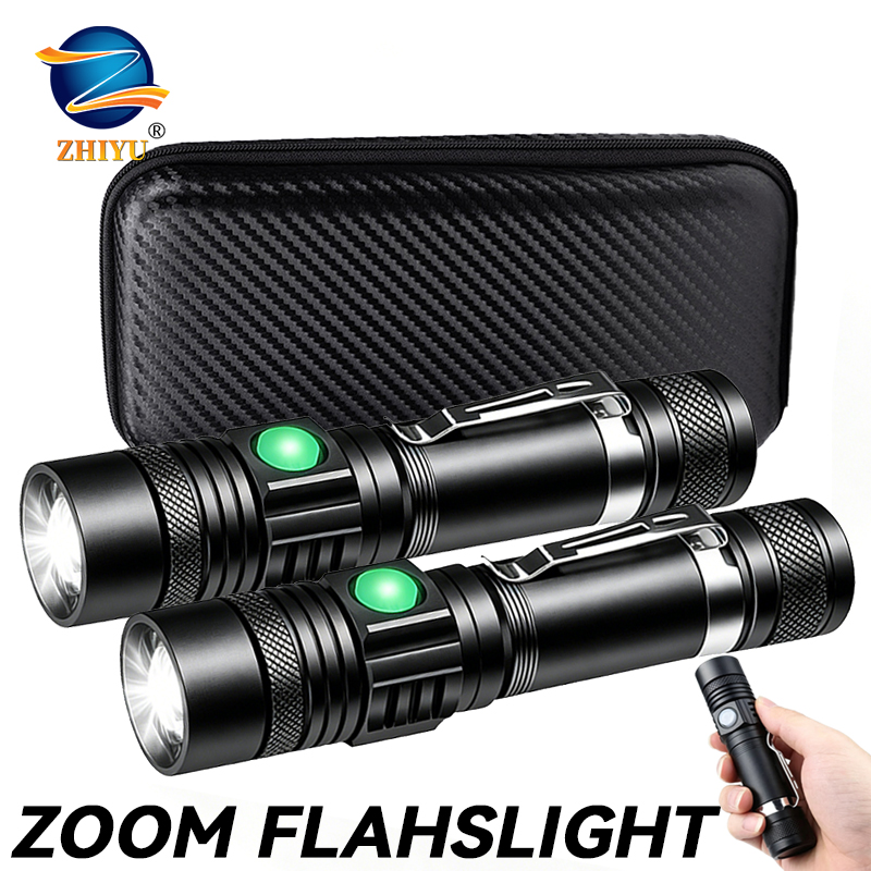 T6 LED Rechargeable Flashlight - đánh giá và giá Headlamp