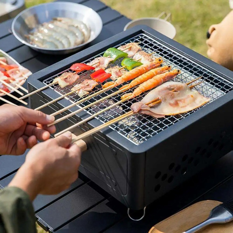 Portable Tabletop Camping Char - đánh giá và giá Outdoor Camping Grill