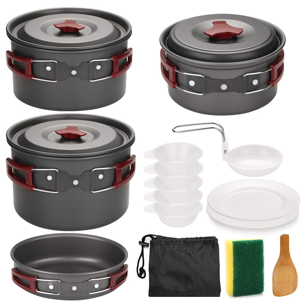 Outdoor Camping Cookware Kit N - đánh giá và giá Outdoor Camping Kitchen Table