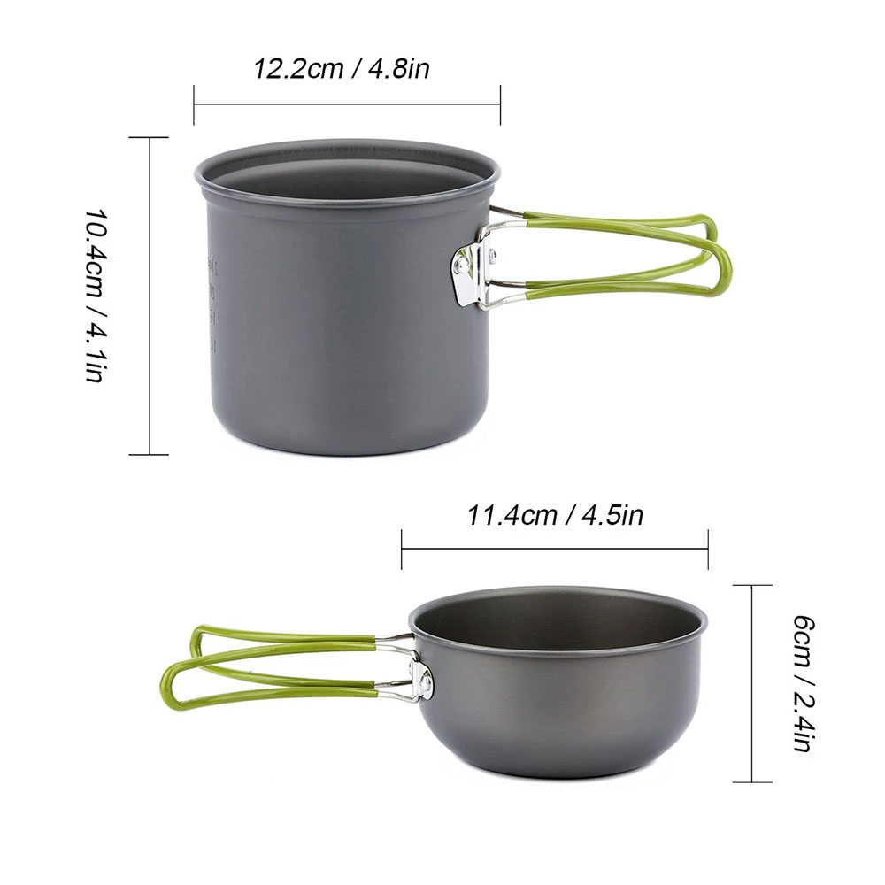 Camping Cookware Kit with Stov - đánh giá và giá Outdoor Camping Kitchen Table