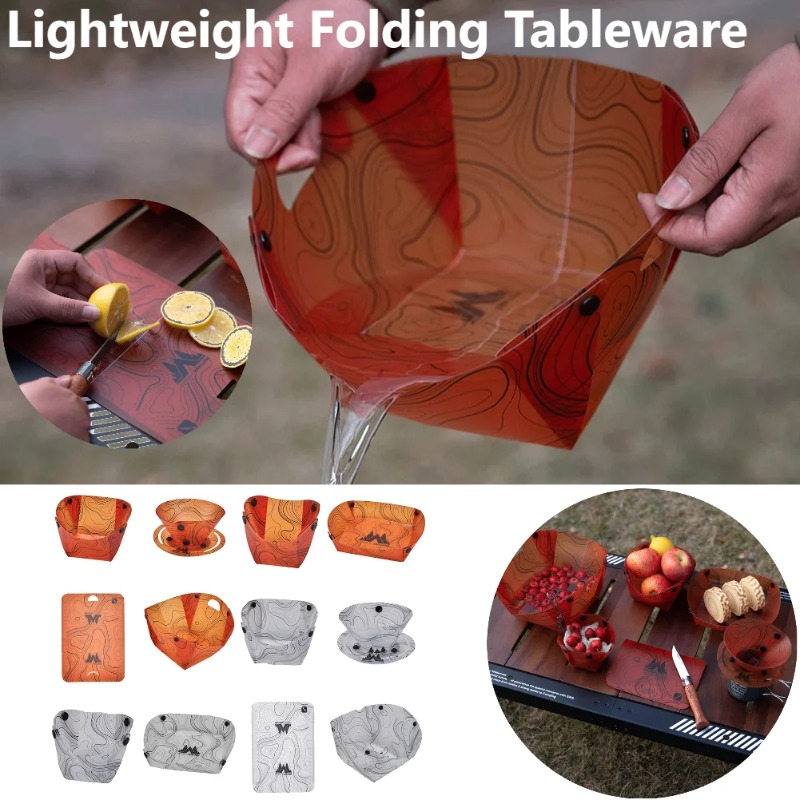 Foldable Camping Tableware Por - đánh giá và giá Outdoor Camping Kitchen Table